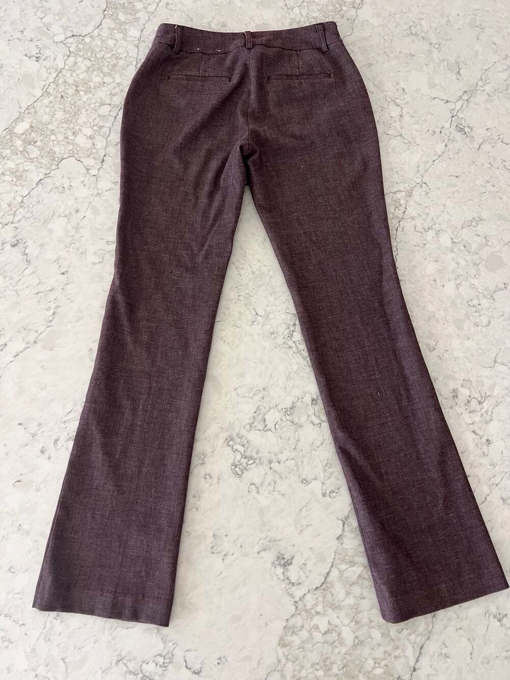 Express Editor Mid-Rise Bootcut Heathered Dress Pants Size 2R - Picture 4 of 11